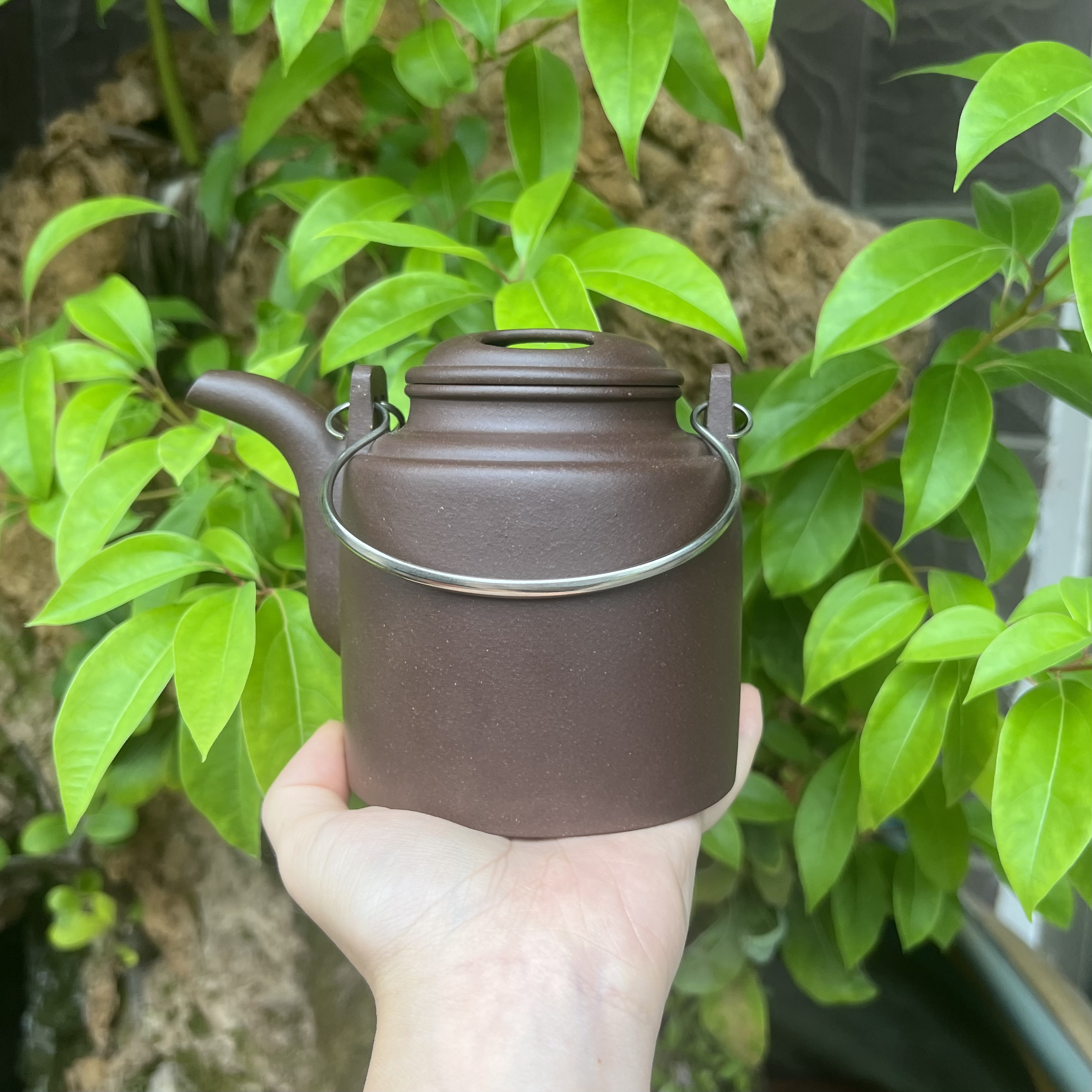 半手工老紫泥洋桶520cc(单层盖网孔）