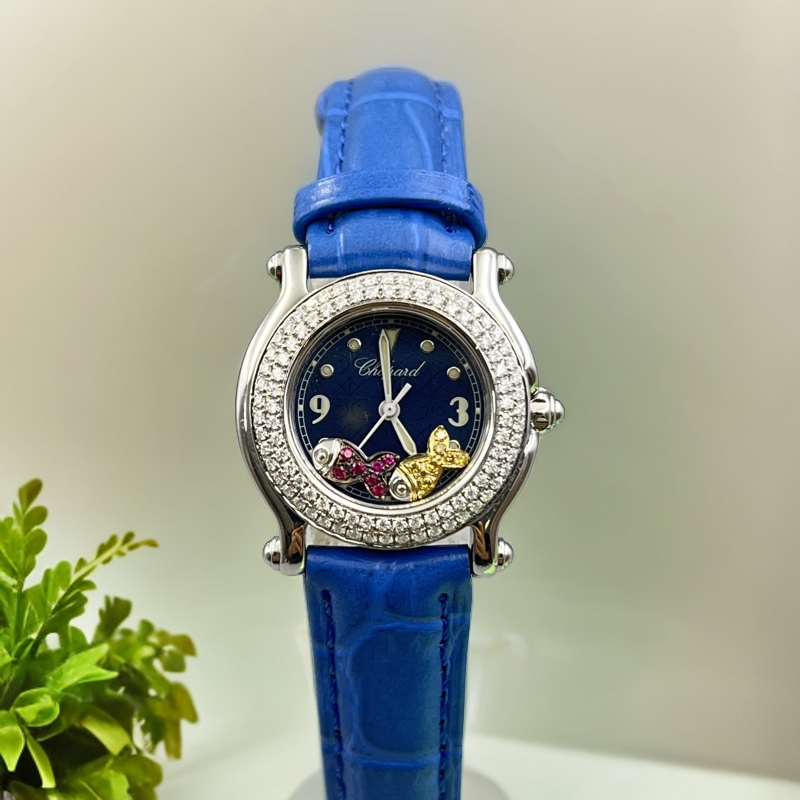 95新 Chopard/萧邦 HAPPY SPO RT系列/表径26mm/石英/后镶钻