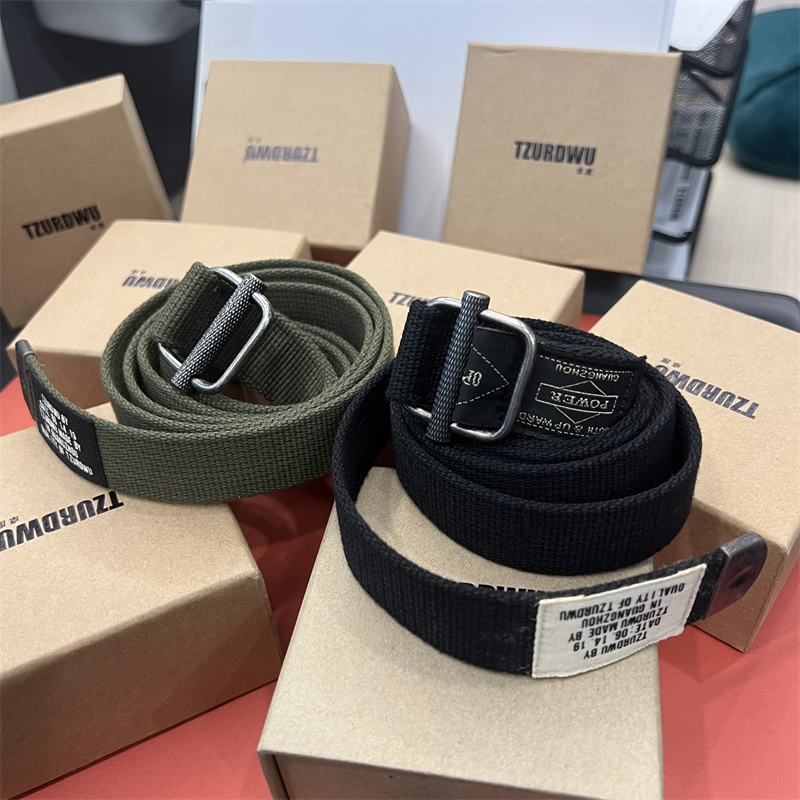 1439 高端定制！工装复古工装编制腰带w130-ZD001