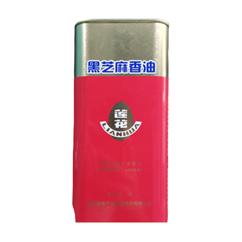 莲花黑芝麻油1000ml高端压榨小磨香油食用工艺黑芝麻香油健康品质