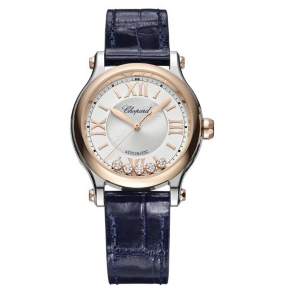 99新 Chopard/萧邦 快乐钻278608-6001机械33mm气质女表 全套
