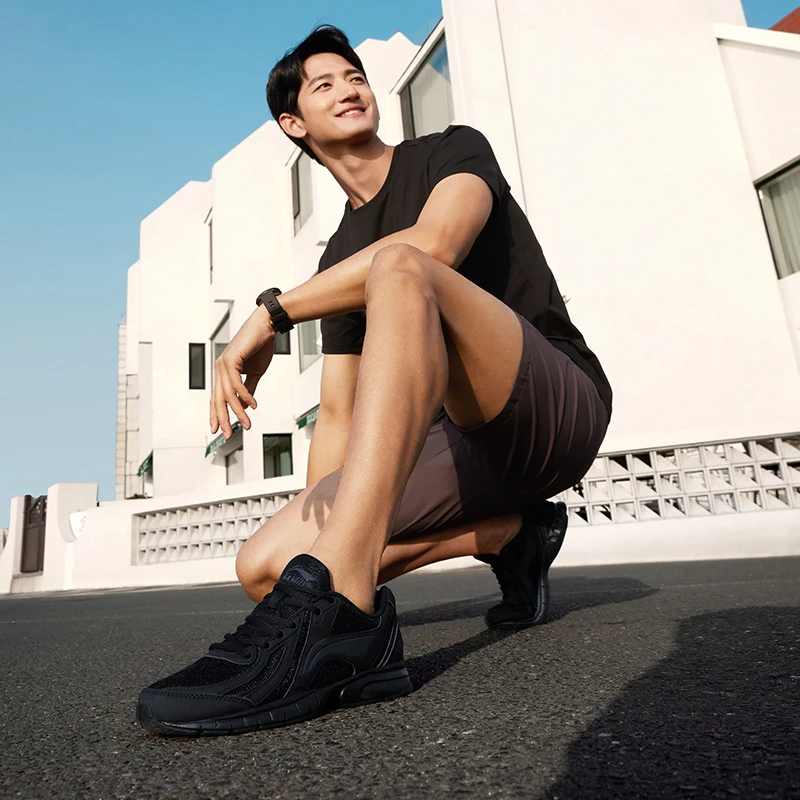 【防泼水跑步鞋轻上云霄】李宁官方软弹男鞋轻质减震运动鞋ARBS009