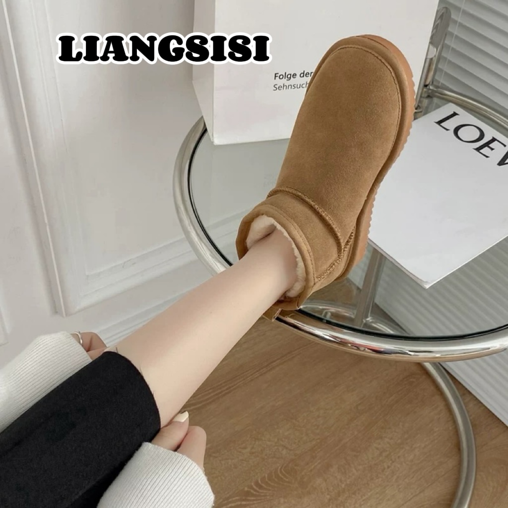 梁思思SHOES【周冬雨同款雪地靴】厚底棉靴加绒加厚保暖防滑雪地靴