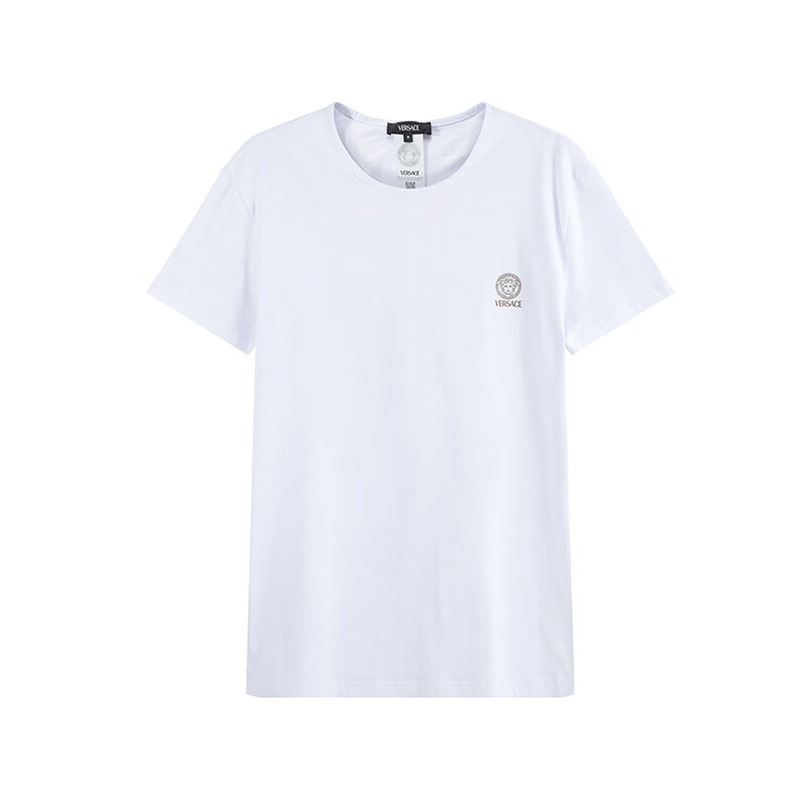 【现货】Versace 男士左胸经典标志图案圆领短袖T恤香港直邮