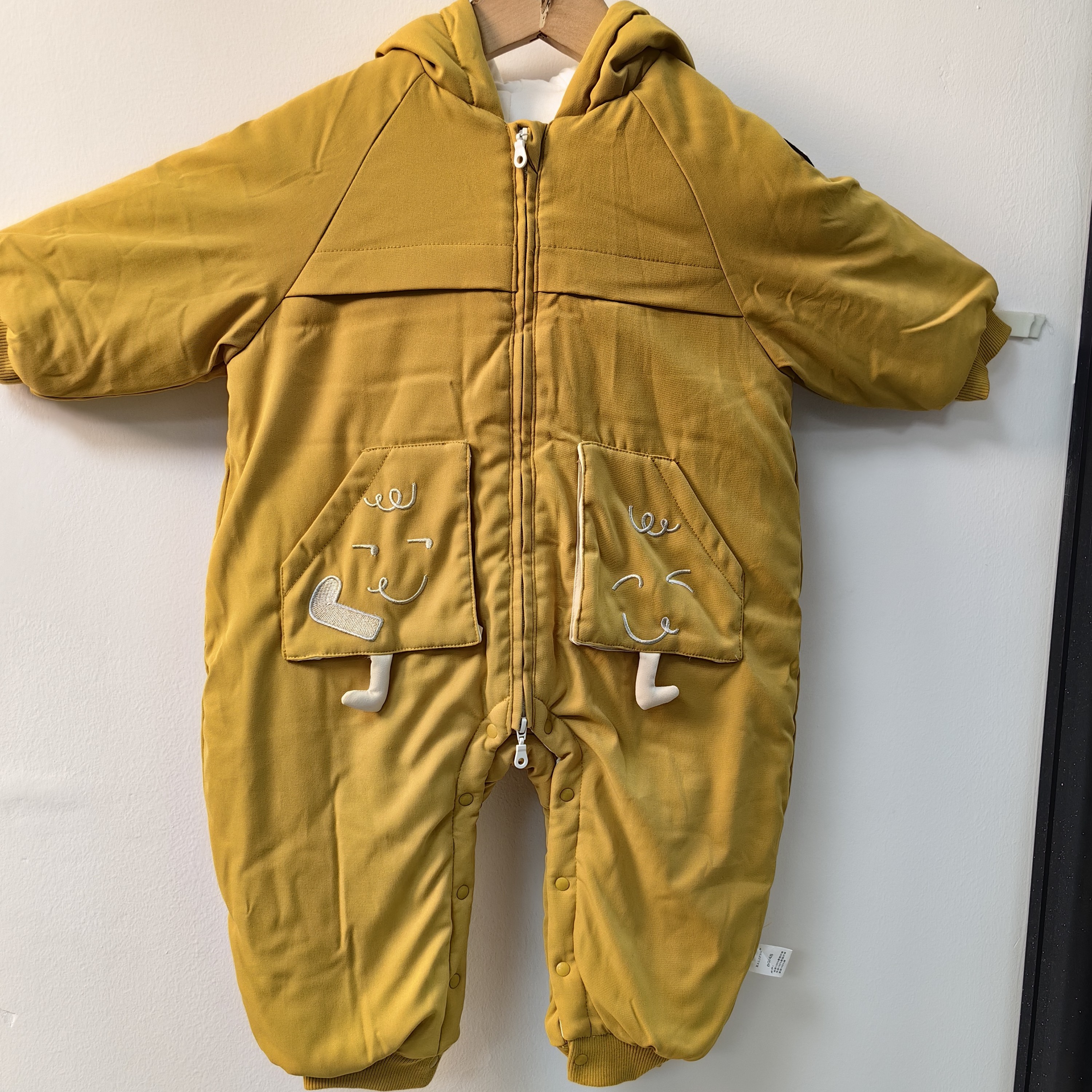 【小猪撤柜】宝宝秋冬加厚爬服哈衣新生儿连体衣纯棉舒适婴儿厚爬服