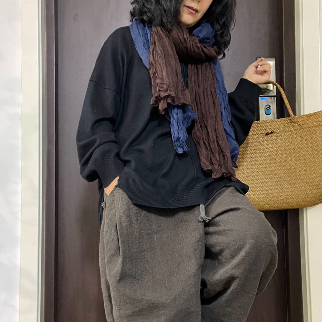 复古风文艺百搭棉麻围巾