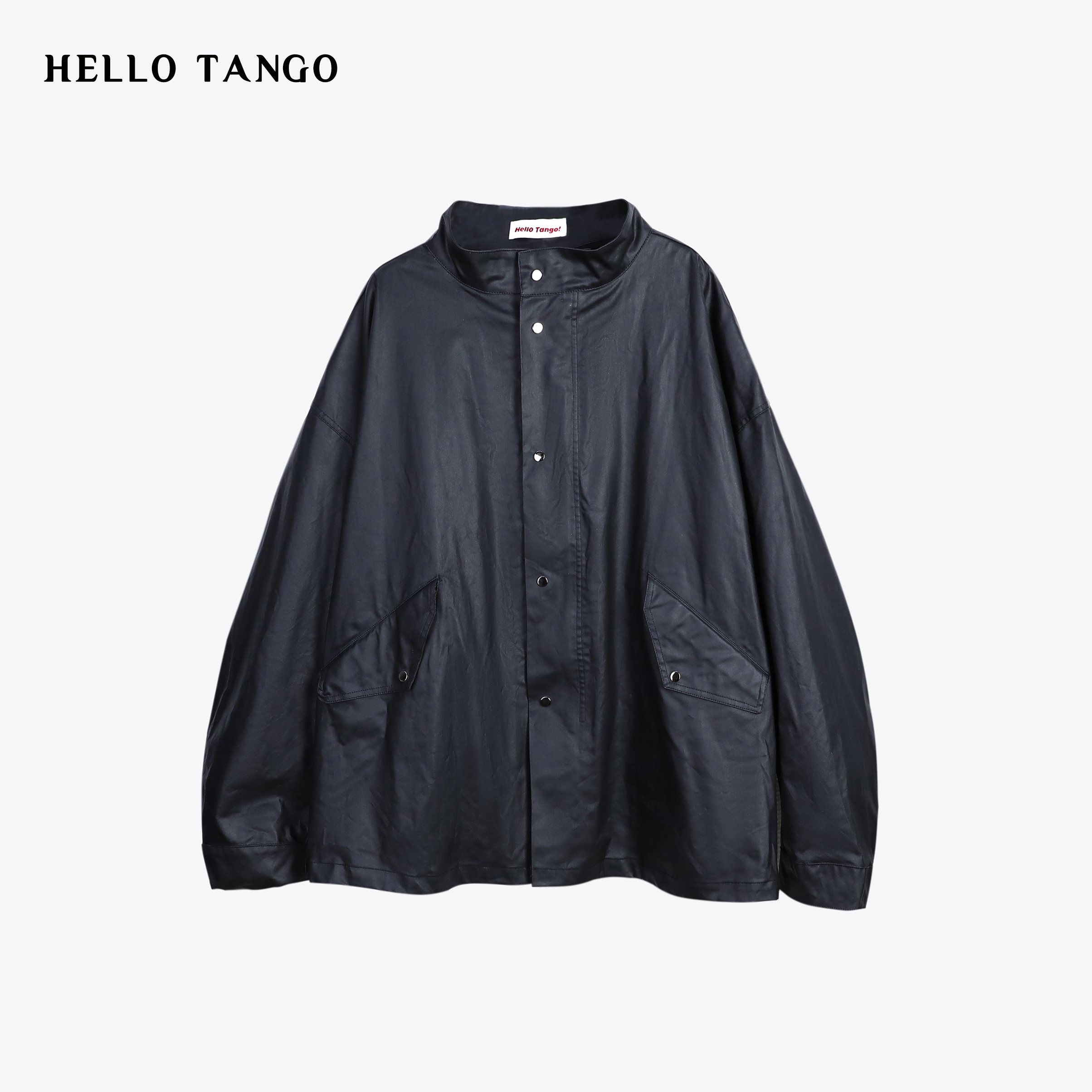 HELLOTANGO《末日博士》小众设计复古简约排扣工装风外套84966-1#