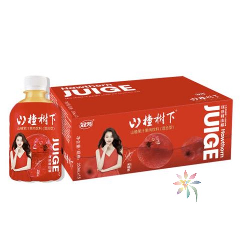 12-9月新货山楂树下350ml*12瓶15瓶山楂果汁饮料整箱/0lb蔬菜组合