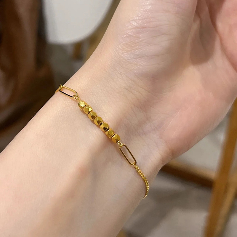 钛钢手链 蹦迪珠手链女轻奢小众高级感ins个性手饰品百搭