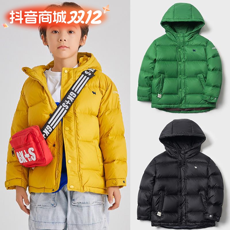 儿童羽绒服短款加厚男童女童中小童宝宝洋气童装冬季外套