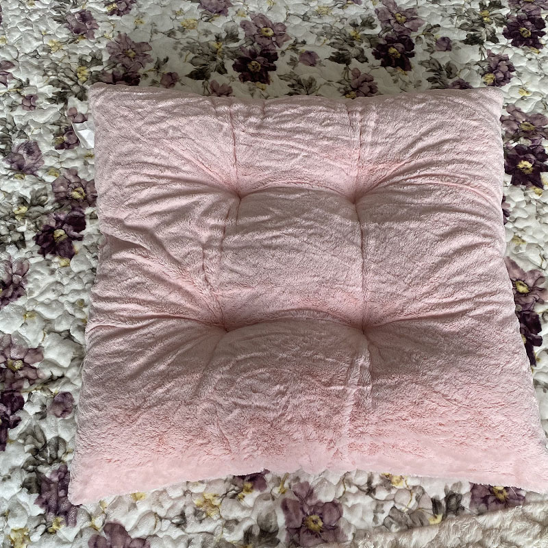 外贸尾单蒲团坐垫仿兔毛屁股坐垫