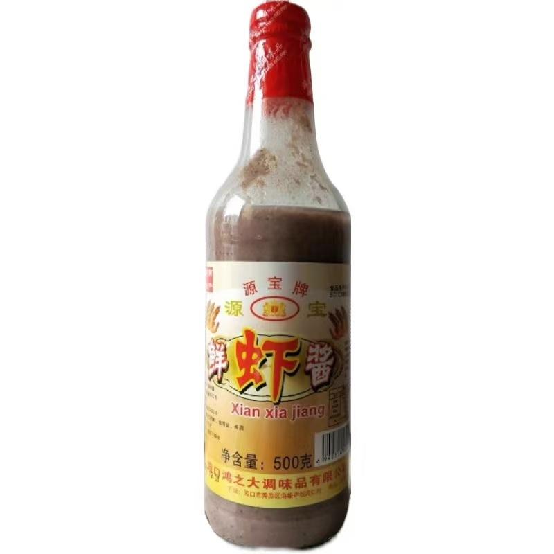 虾酱海南特产发酵幼滑海鲜酱拌饭酱地瓜叶空心菜白切肉500克源宝