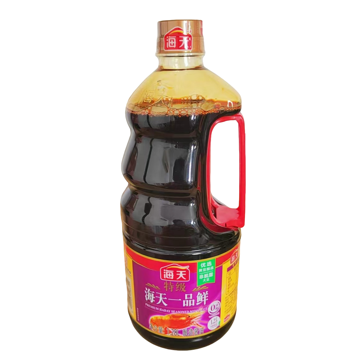 海天特级一品鲜酱油1.28L/桶炒菜凉拌提鲜大桶装家商用调料品
