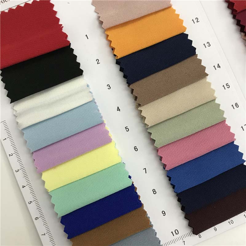 75D加厚双层四面弹面料230个颜色现货供应 时装时尚面料322026