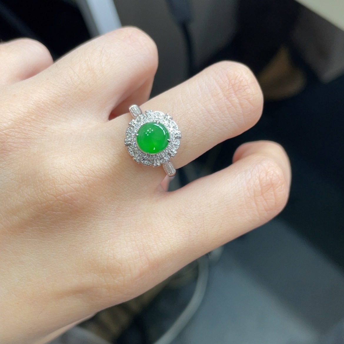 【闪购商品】翡翠颈饰18K金镶嵌