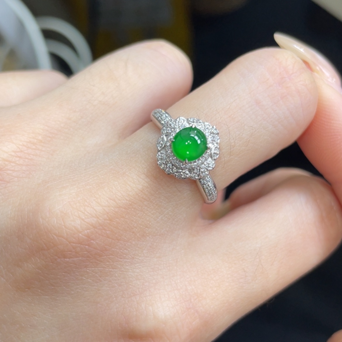 【闪购商品】翡翠颈饰18K金镶嵌