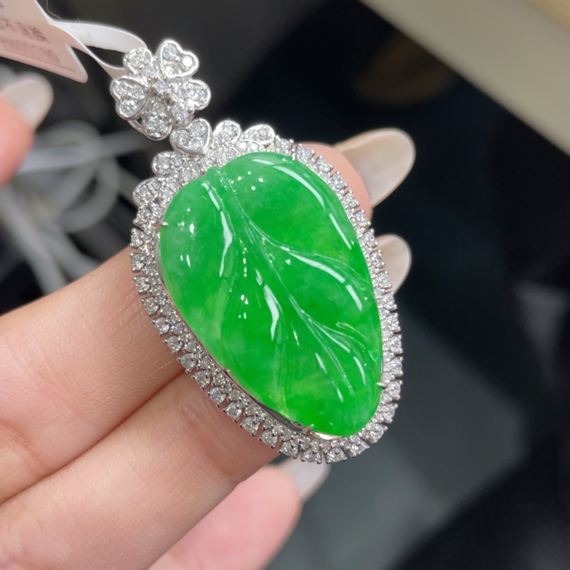 【闪购商品】翡翠颈饰18K金镶嵌