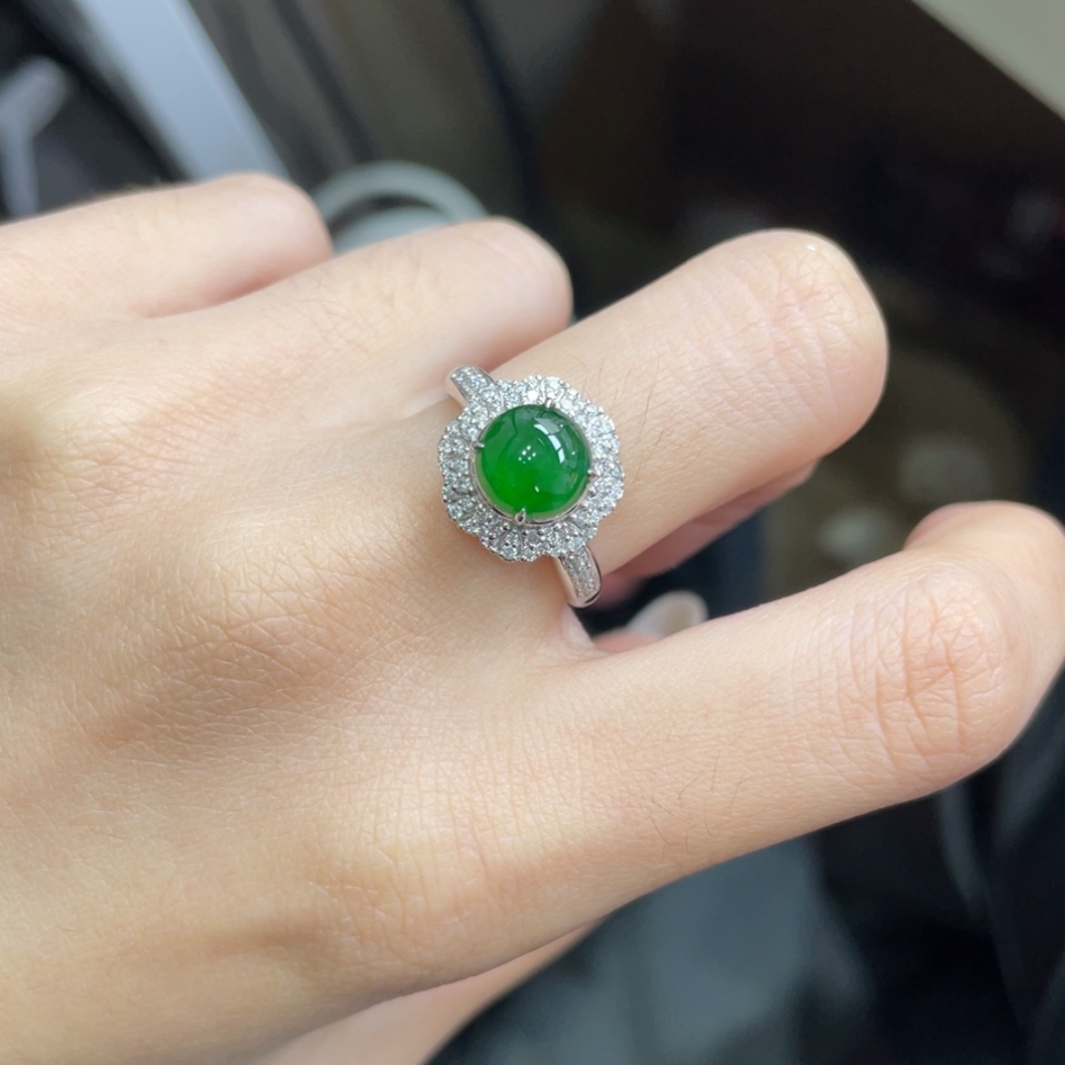 【闪购商品】翡翠颈饰18K金镶嵌