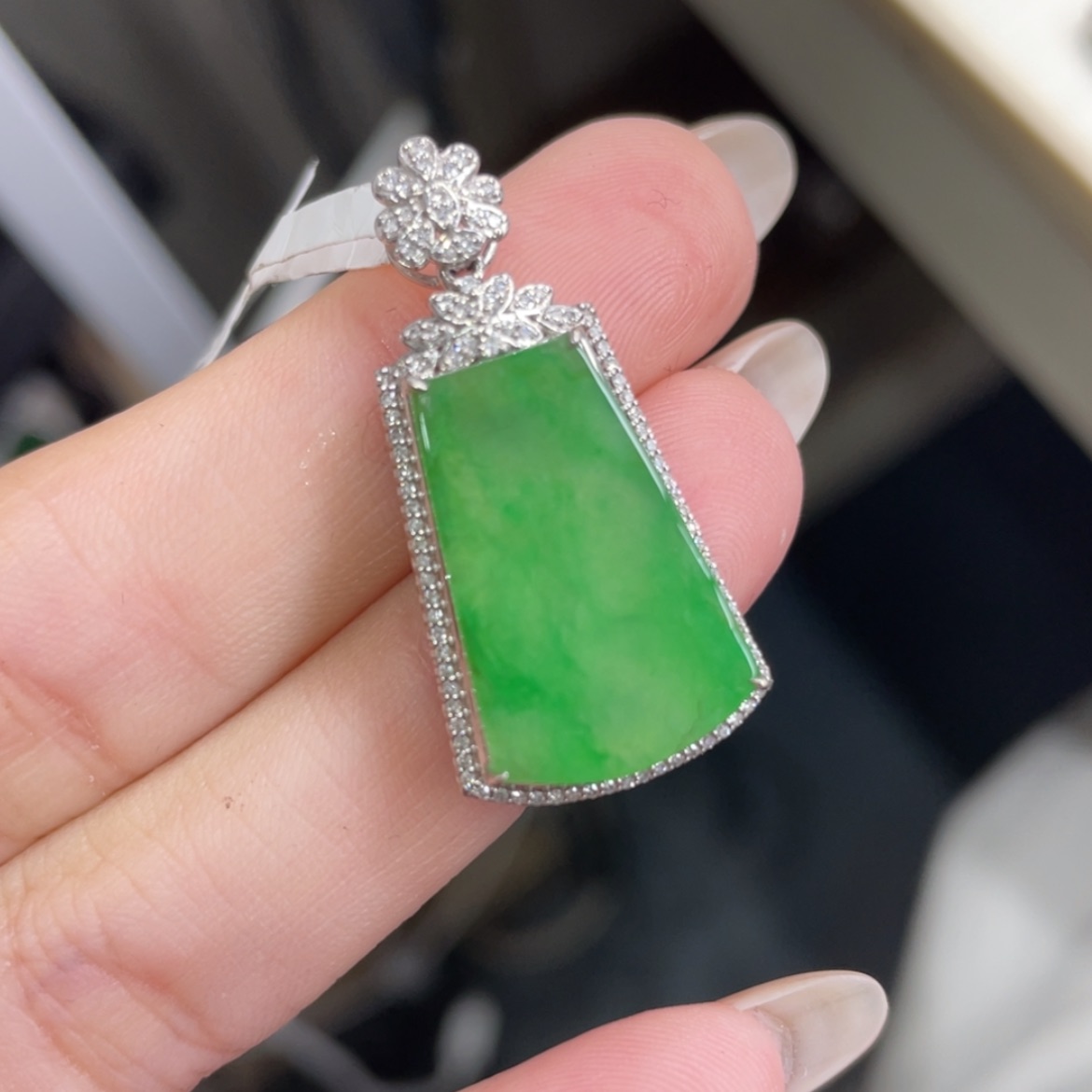 【闪购商品】翡翠颈饰18K金镶嵌