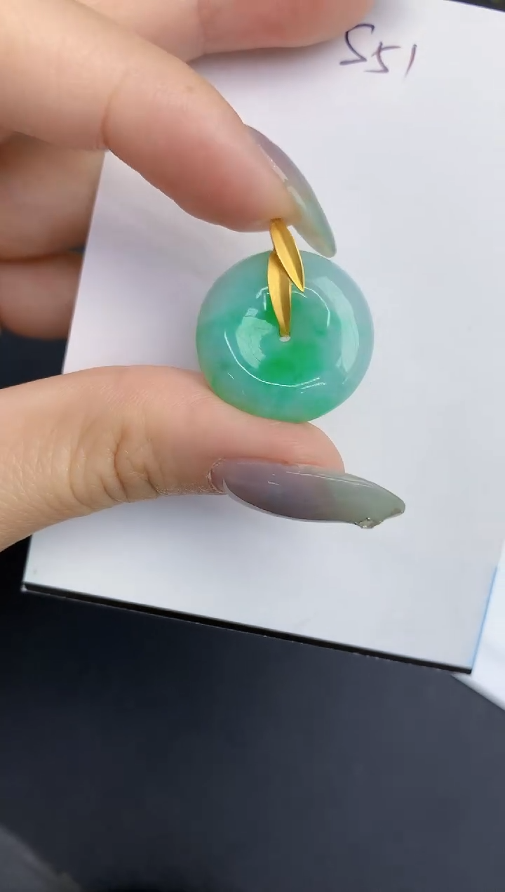 【闪购商品】翡翠颈饰18K金镶嵌000000000