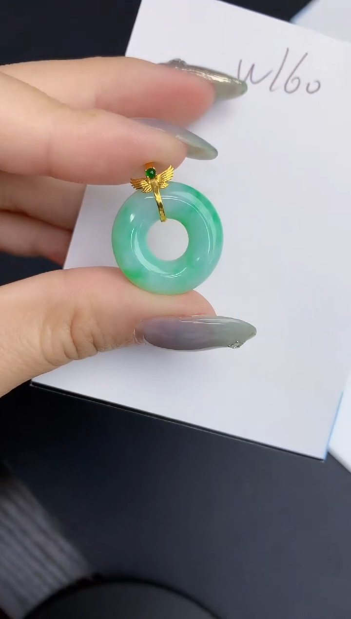 【闪购商品】翡翠颈饰18K金镶嵌000000000