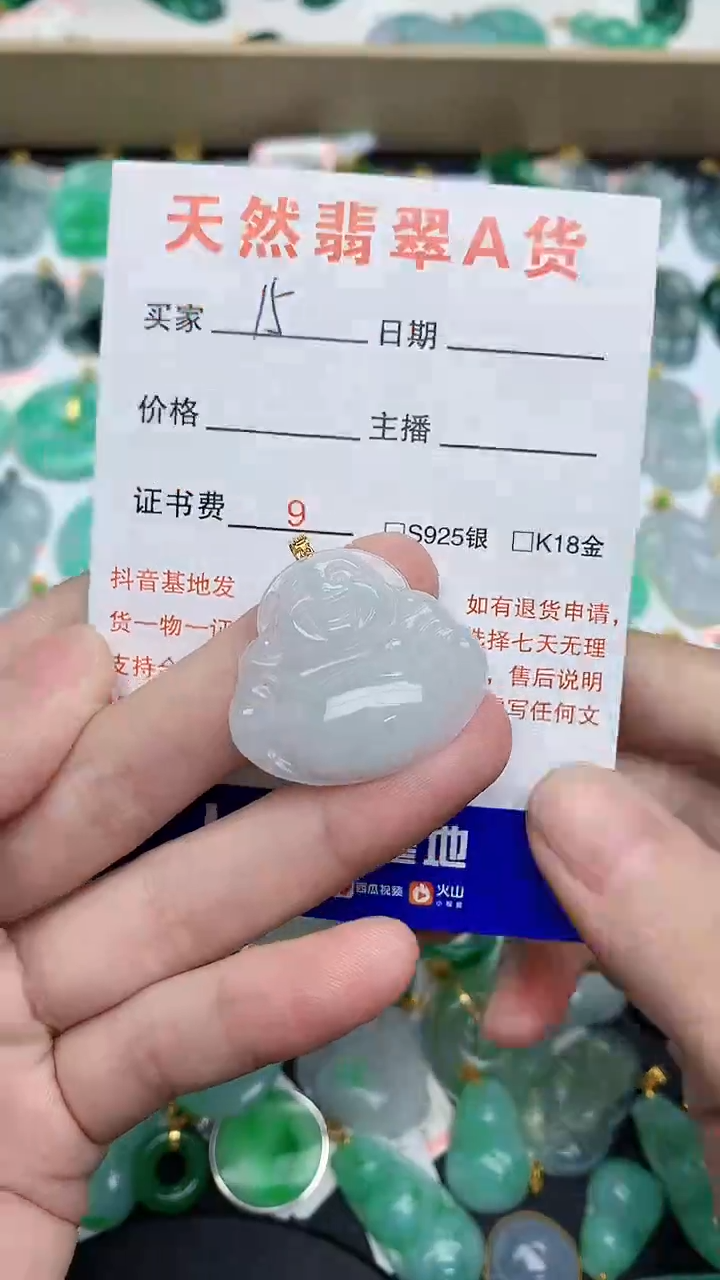 【闪购商品】翡翠颈饰18K金镶嵌1