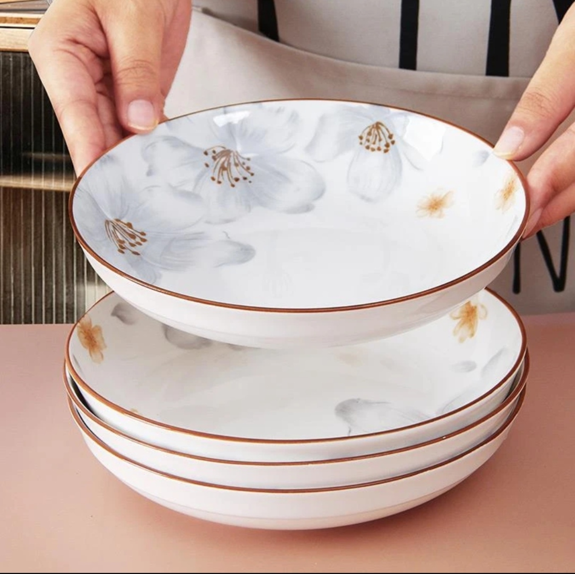 6.25/7/8英寸简约日式餐具家用陶瓷小圆盘小菜盘凉菜网红网红餐具