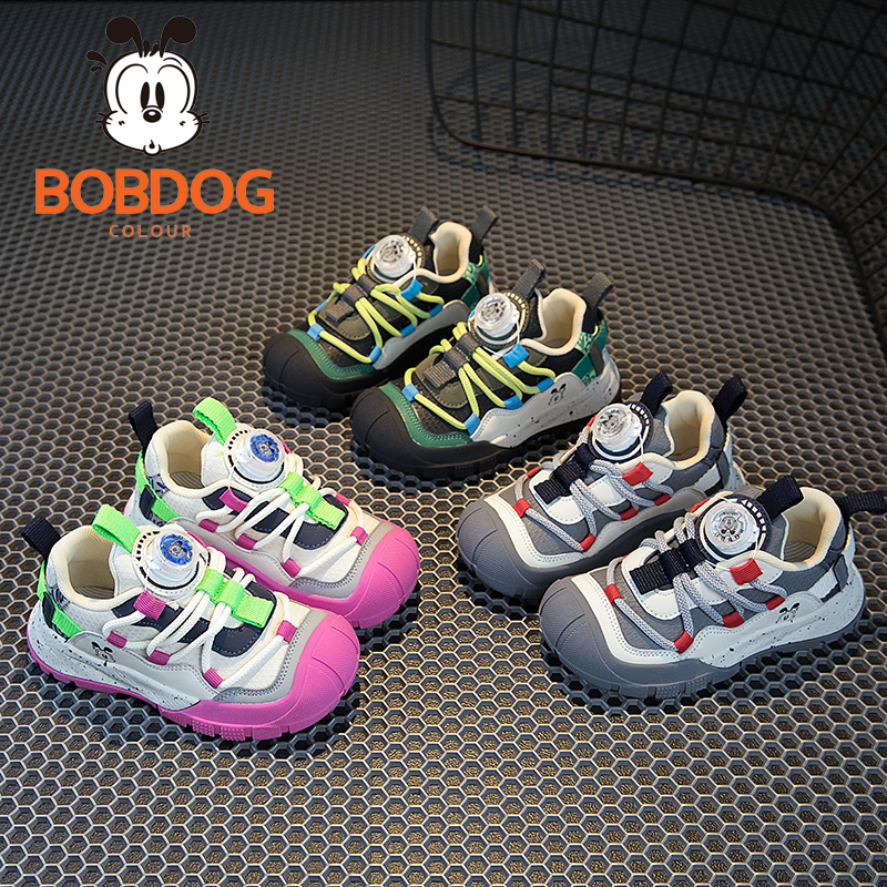 巴布豆男童运动鞋2025年秋季新款爆款品牌童鞋6-12岁春秋防滑男童