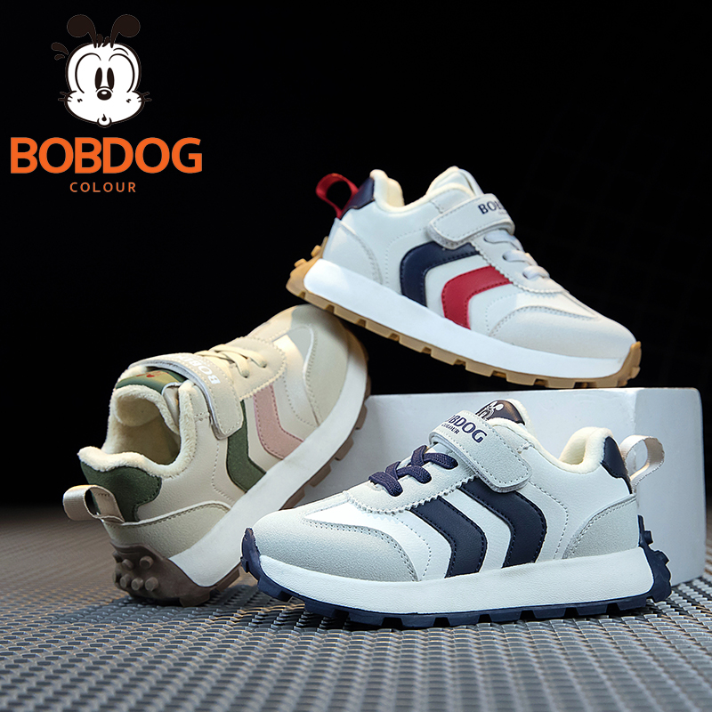 巴布豆女童运动鞋2025秋季爆款童鞋秋季男童阿甘鞋秋冬童鞋防滑