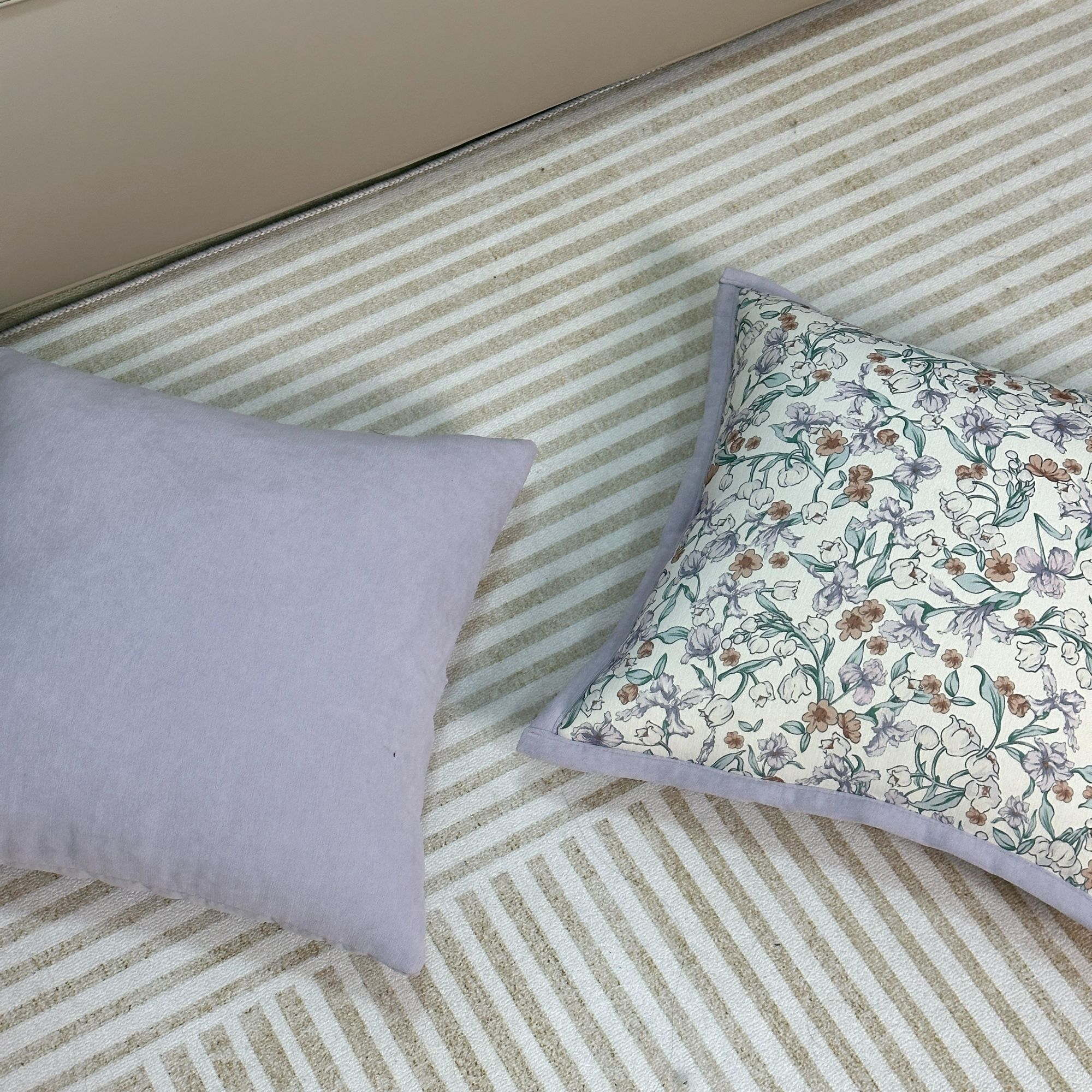 【薰衣草色系】现代简约抱枕轻奢高级靠垫靠枕黑白抱枕套床头布艺