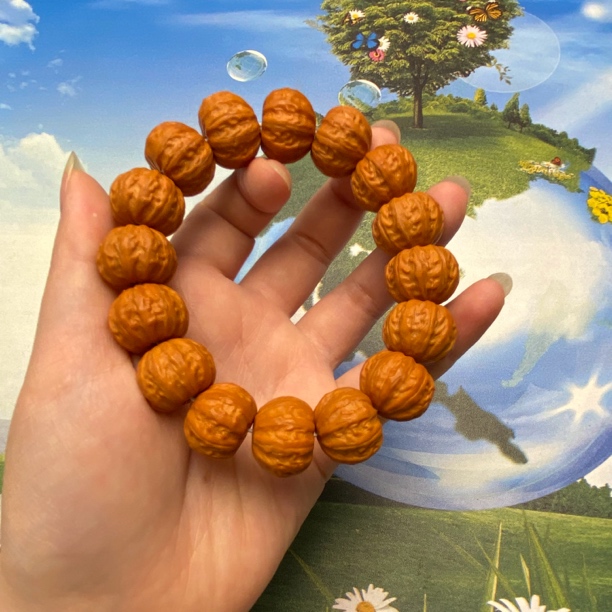 京八棱猴头17mm左右猴头文玩手串