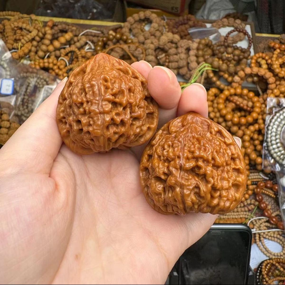 打底桃心官帽核桃尺寸38-40mm左右