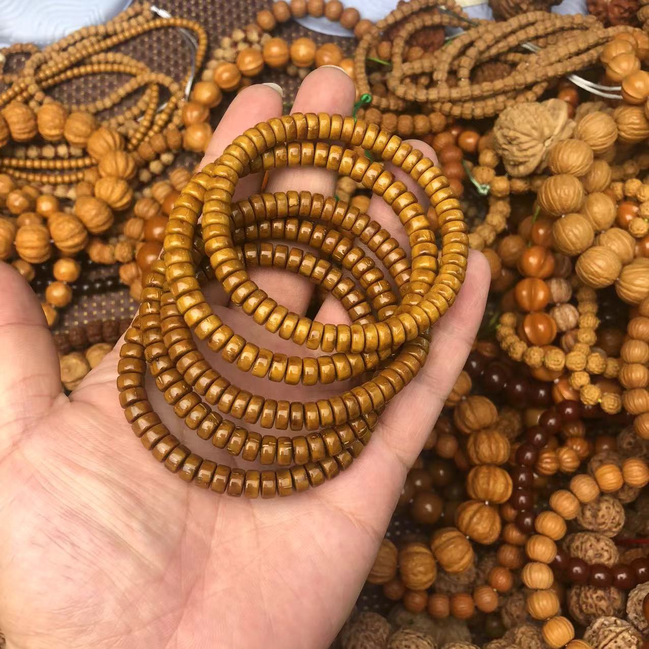 （库克药片小单圈）原生态库克文玩手串