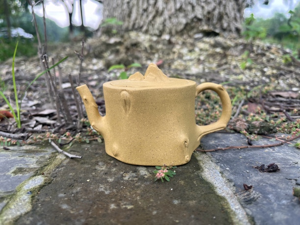 宜兴原矿黄段泥（观山树桩壶）200cc