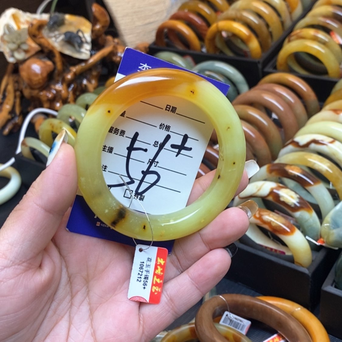 【闪购商品】蛇纹石玉手镯未镶嵌