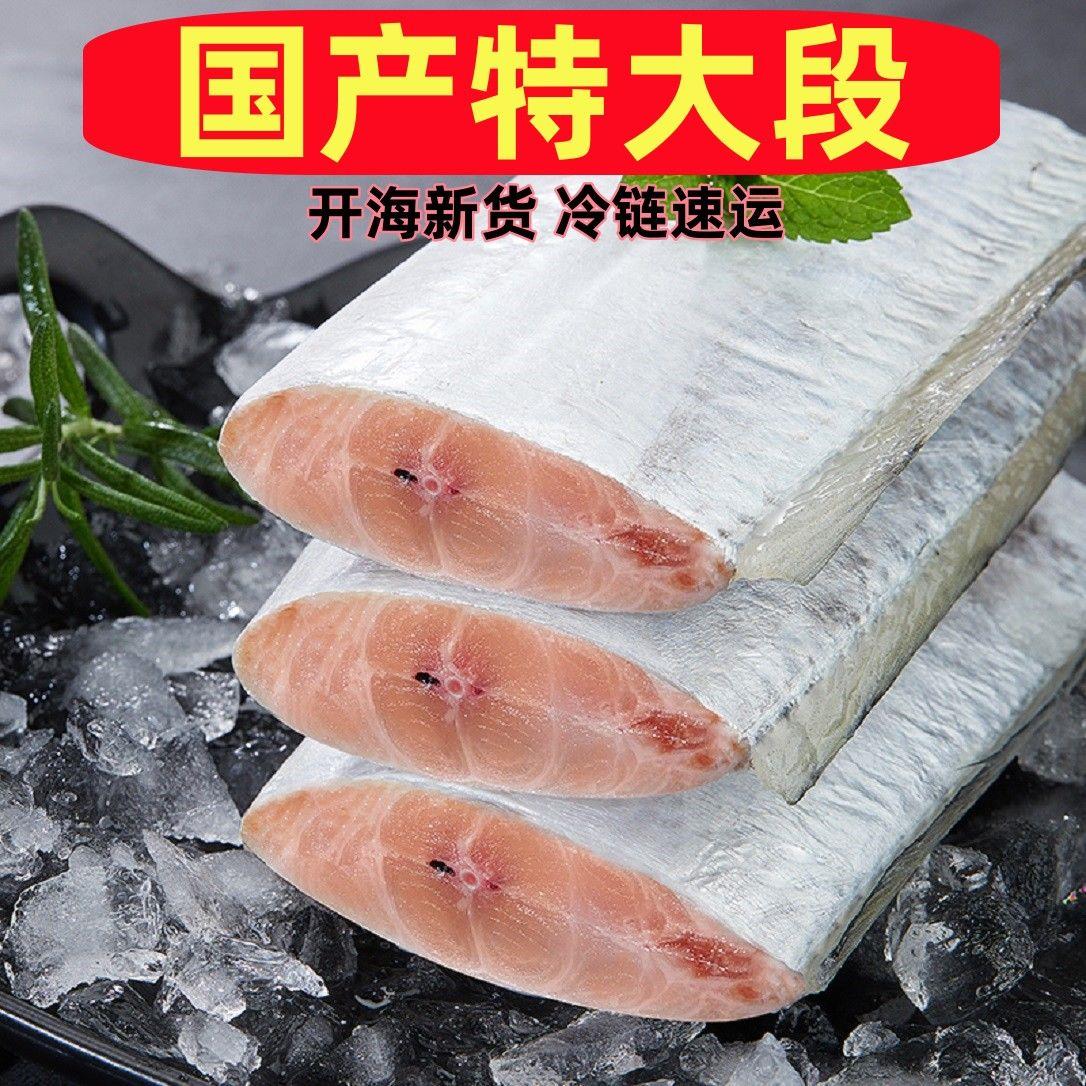 【高品质】少冰特大号带鱼段东海小眼带鱼中段特大段新鲜带鱼段