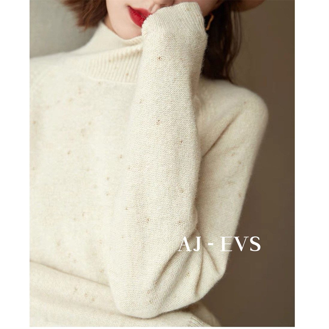 AJ - EVS【金豆子加厚亲肤羊绒羊毛打底针织衫】