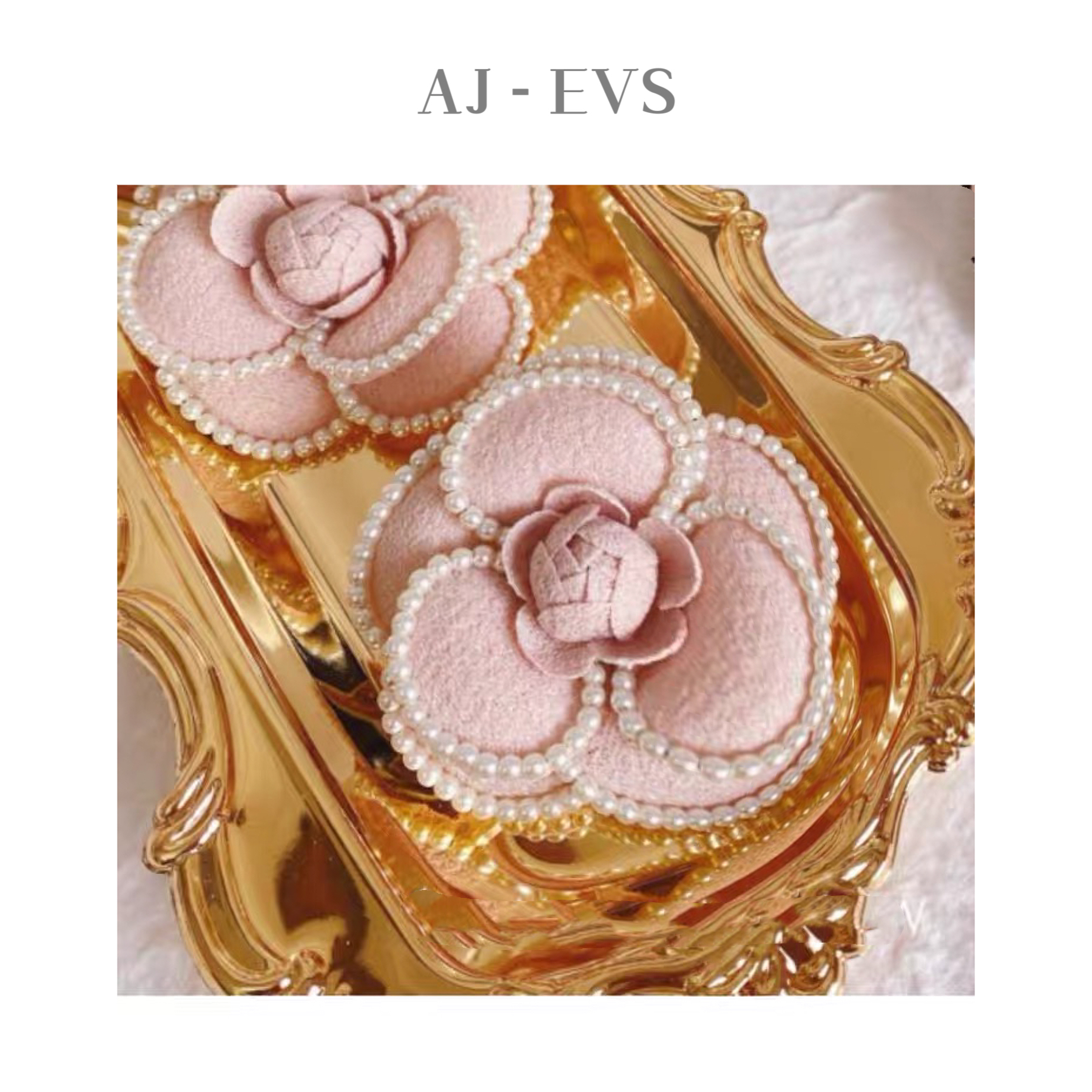 非金属仿珍珠胸针 AJ-EVS【温柔山茶花小香羊毛韩版珍珠胸针时尚】