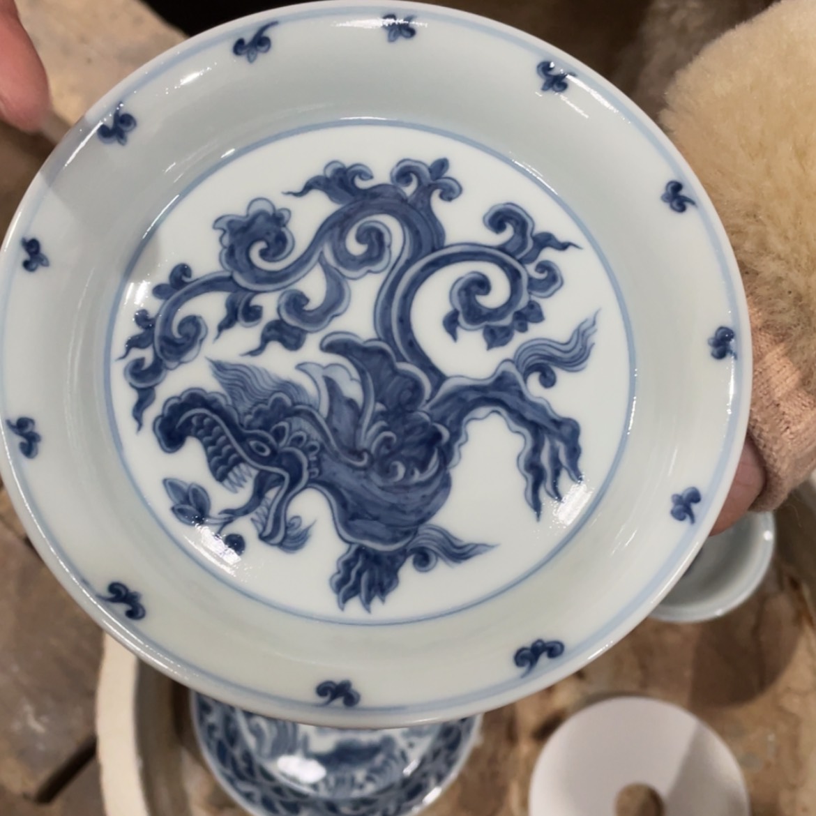 【闪购商品】瓷杯柴窑壶承