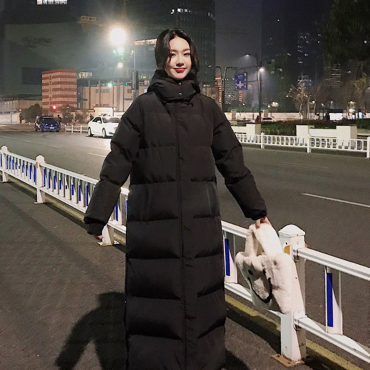 新款超长羽绒服女冬2023新款韩版长款到脚踝羽绒服加厚宽松