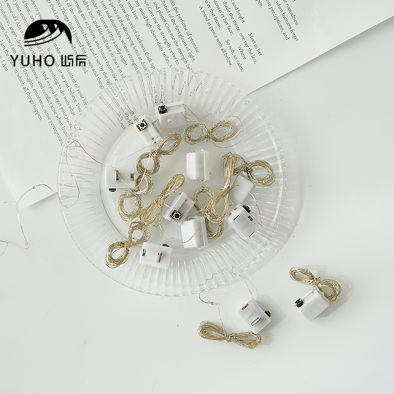 屿后 led灯鲜花花束礼盒彩灯串闪光装饰蛋糕满天星搭配花艺用品