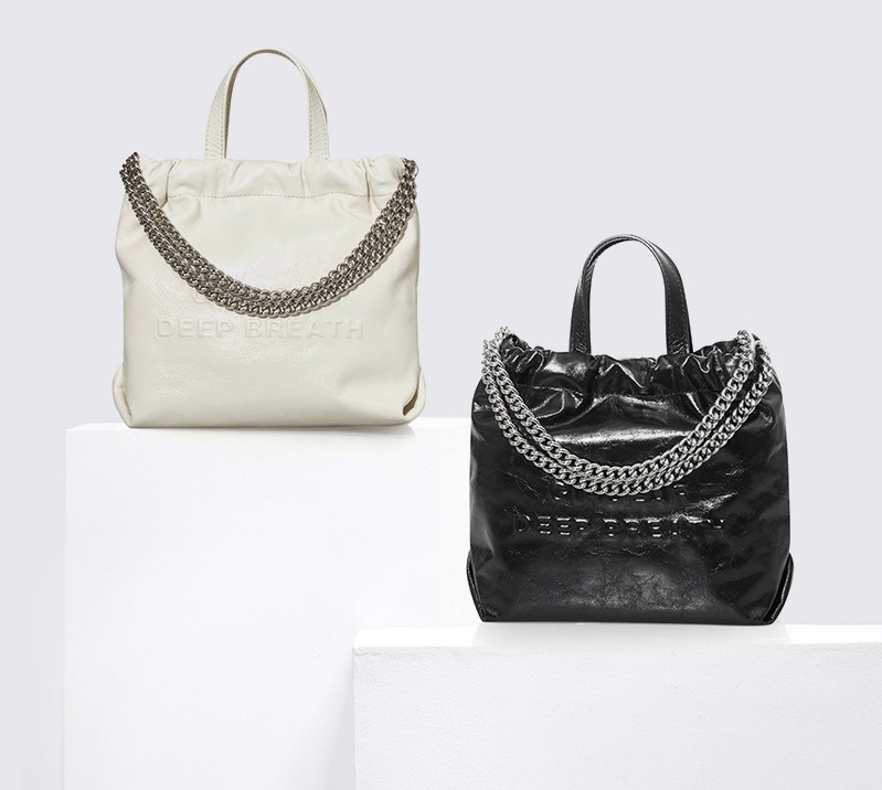 小号垃圾袋格纹链条斜挎包AB10241