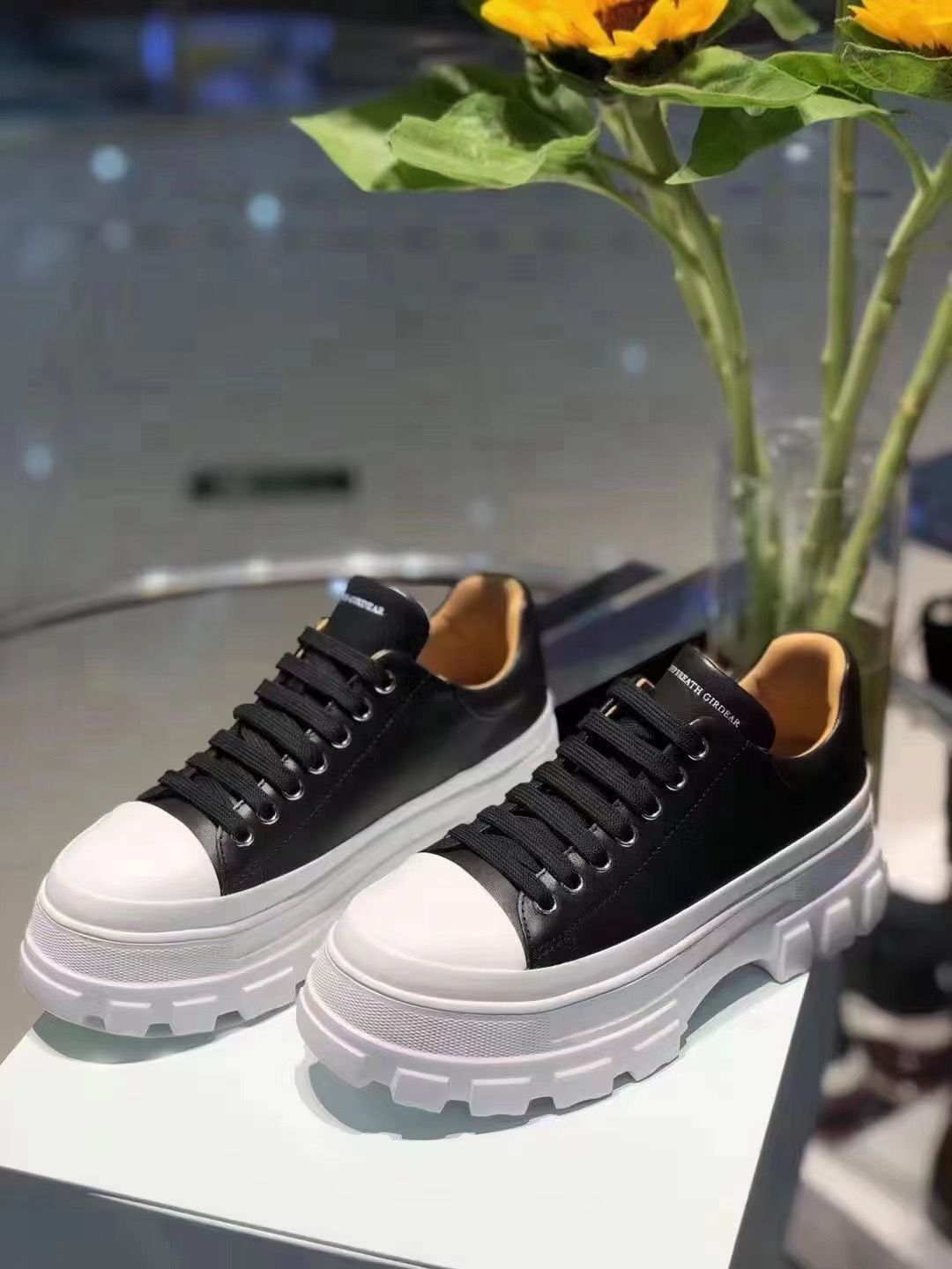 厚底牛皮绑带休闲厚底鞋AX12193