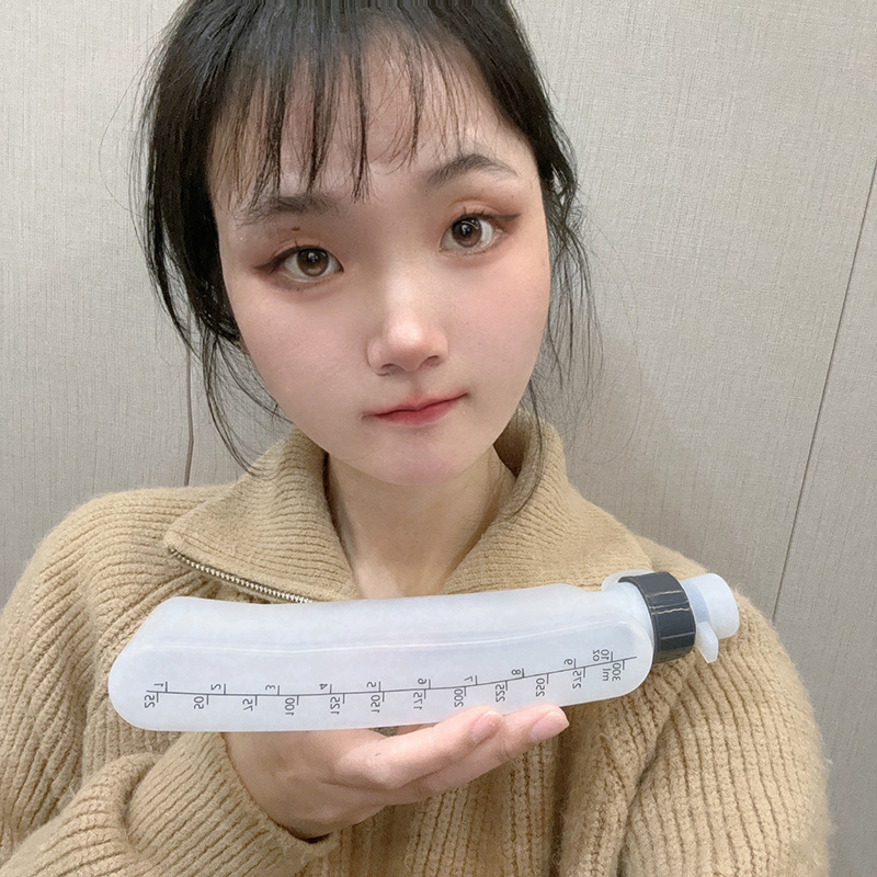健身户外网红创意潮流大容量便携式防漏弧形运动水壶腰包抗摔