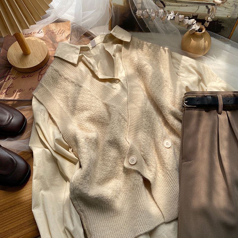  新款衬衫百搭时尚小众设计感