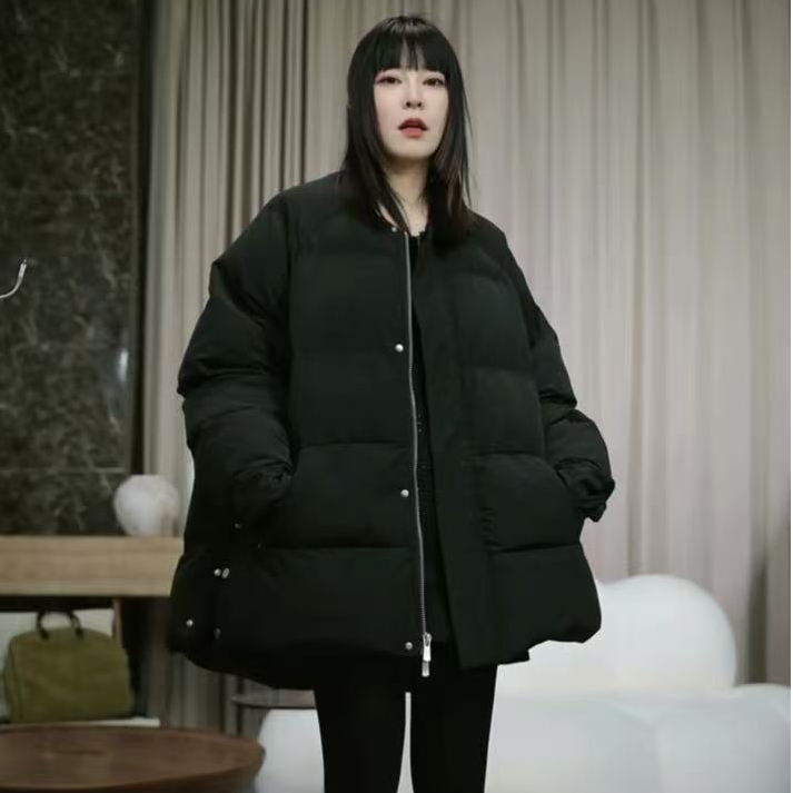 infobyfive2025秋冬新款长袖拉链懒人棉服外套2DJ1604