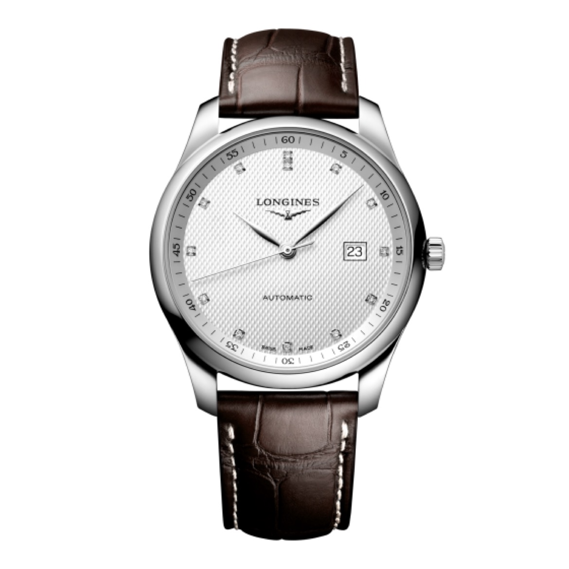 99新 Longines/浪琴 名匠系列/42mm/L2.893白盘钻刻/男士机械全套