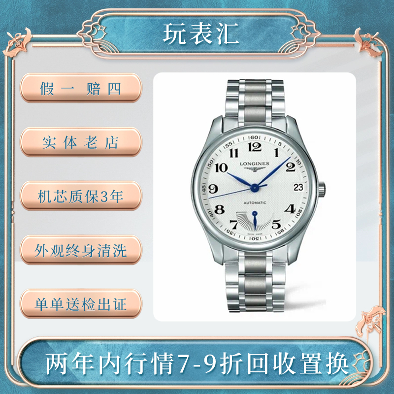 99新 Longines/浪琴 玩表汇L2.666/名匠大嘴/42mm/白盘/自动机械