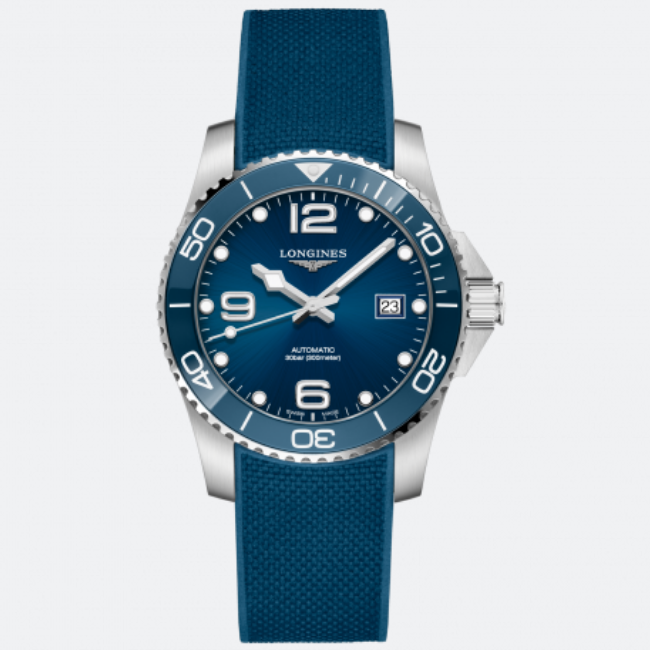 95新 Longines/浪琴 玩表汇/康卡斯/41mm/蓝盘/全套男士蓝色名表