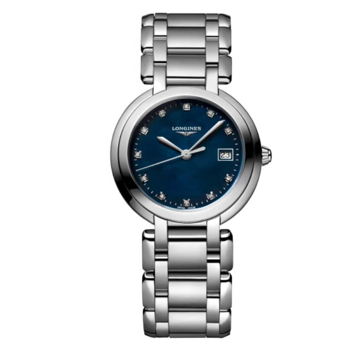 99新 Longines/浪琴 心月系列L8.112/30表径/蓝盘钻刻